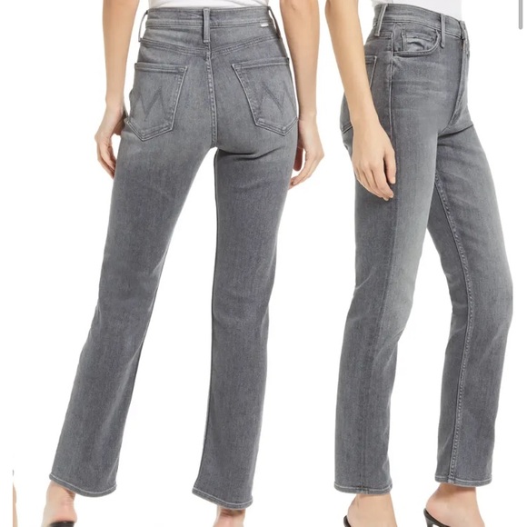 MOTHER Denim - MOTHER JEANS Rider Skimp High Waist Straight Leg Jeans